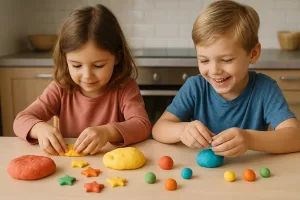 Lire la suite à propos de l’article La pâte magique qui sert à la fois de goûter et d’activité créative pour les enfants