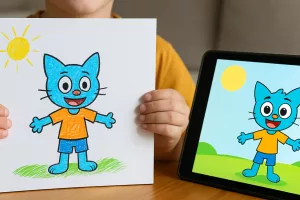 Lire la suite à propos de l’article Cette appli gratuite transforme les dessins des enfants en dessins animés