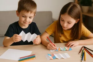 Lire la suite à propos de l’article Avec trois feuilles de papier, vos enfants fabriquent ce jouet viral vu des millions de fois sur TikTok